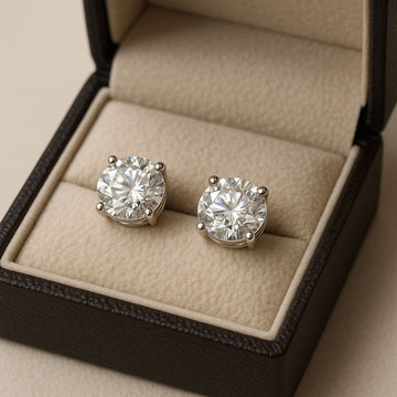 Diamond/CZ Stud Earrings
