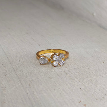 Gold Clover Ring